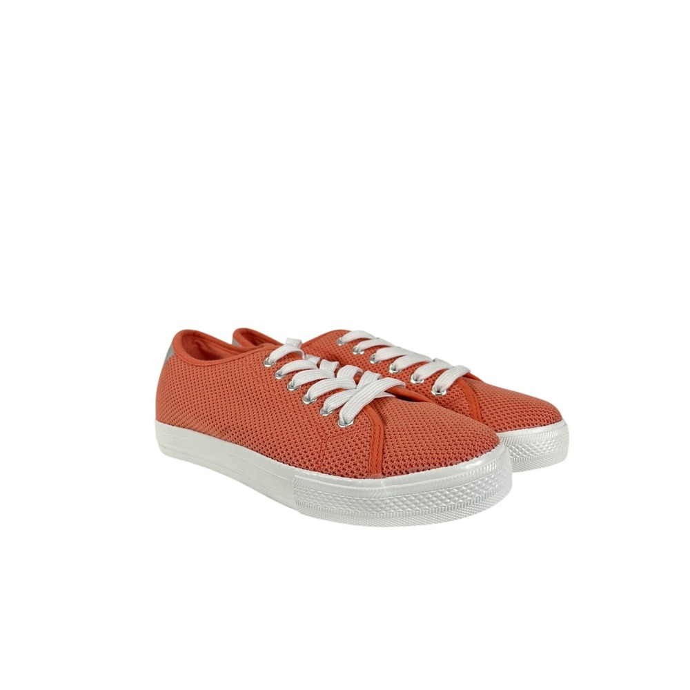 Studio‎ 1886 Orange Mesh Lace Up Sneakers Tennis Shoes Women's Size 8